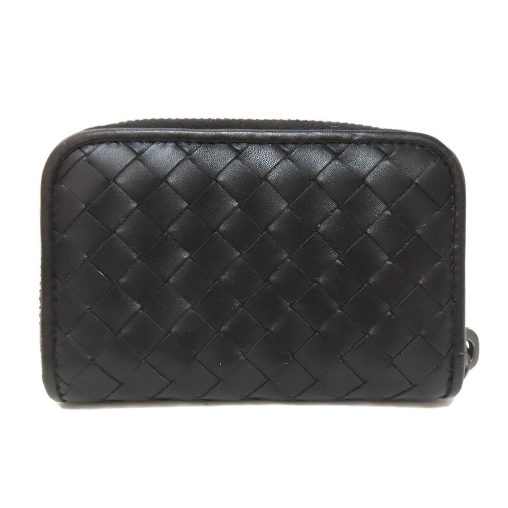 Bottega Veneta Intrecciato Wallet Leather case coin Black